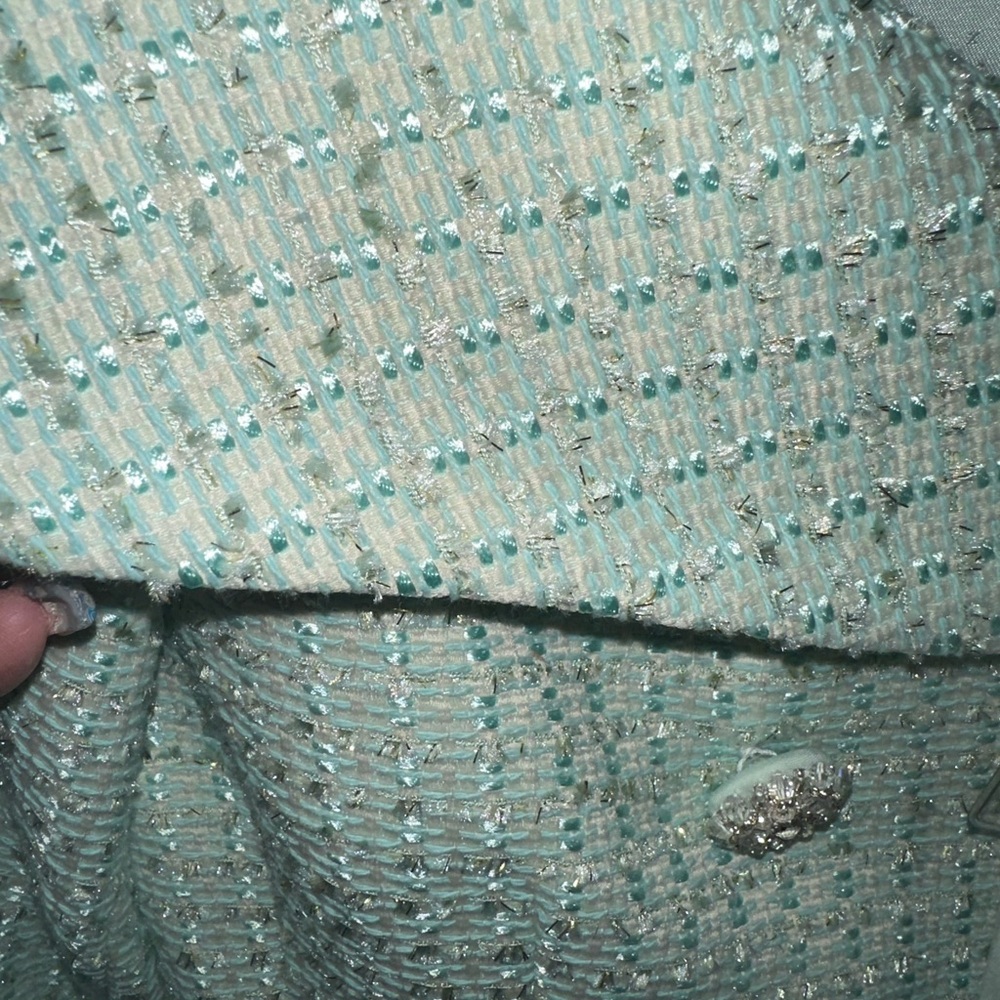 💚Self portrait mint green boucle midi dress💚 - Picture 8 of 10